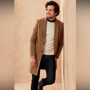 Men’s Banana Republic Camel Wool Coat